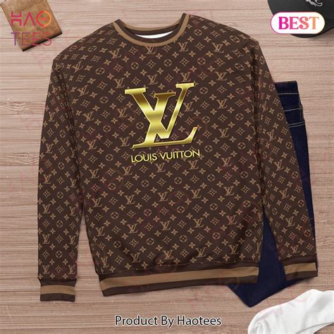 louis vuitton sweater black|louis vuitton brown sweater.